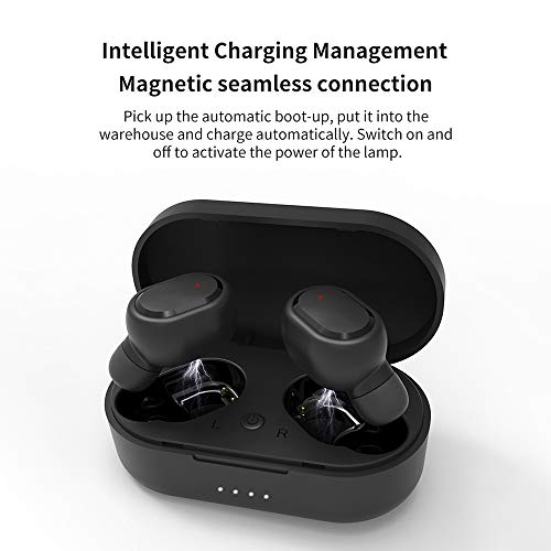 Fone de ouvido estéreo sem fio M1 True BT 5.0 carregável com controle de toque fones de ouvido com c