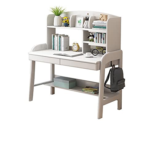 TOMYEUS Schreibtisch Real Schreibtisch Computer Schreibtisch Primäre Sekundarschule Studenten Home Study Schreibtisch Schreibtisch Schreibtisch mit Bücherregal Schreibtisch Mit Regal (Color : 100)