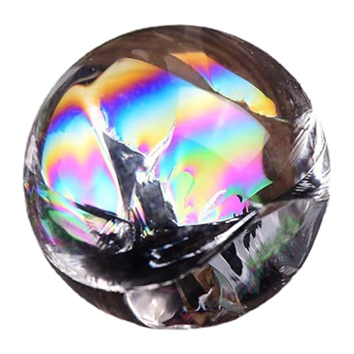 BABKNMNFZT Bola de Cristal Transparente, Cristal Atrapasol, Prisma Atrapasol de Cristales Blancos, para Decorar Habitaciones y Ventanas(0.9/2.3cm)