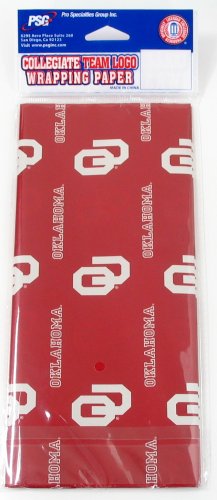 ncaa oklahoma sooners wrapping paper