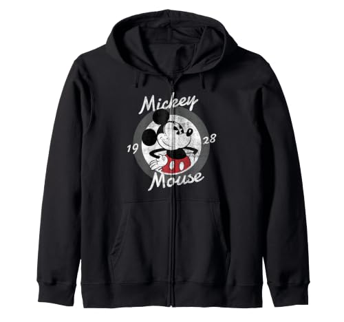Image of Disney Mickey And Friends Mickey Mouse 1928 Classic Zip Hoodie