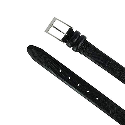 Toneka Men's Big & Tall Leather Lizard Print Belt2