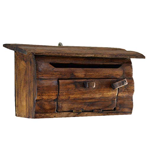 Cassetta postale da parete - Cassetta postale da parete - per porta da parete Recinzione Post Giardino Stile vintage Fascino nostalgico Decorazioni per la casa small gift