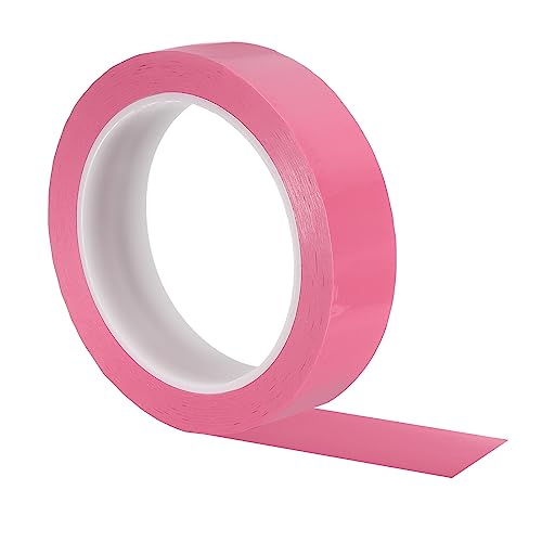 Ruban graphique effaçable à sec longue durée rose de 2,5 cm pour tableau adhésif