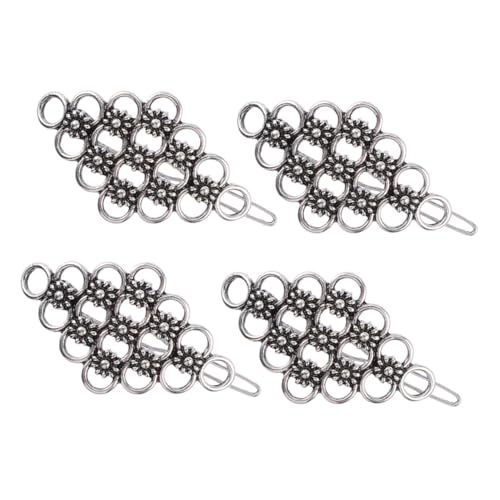 TOVINANNA 4�� �w�A�s�� hair clip hair pin �w�A �J�b�^�[ ���̎q�̃w�A ���̎q�̂��߂̔��̋| �~�j �@�ׂȃw�A �����w�A �������� Silver
