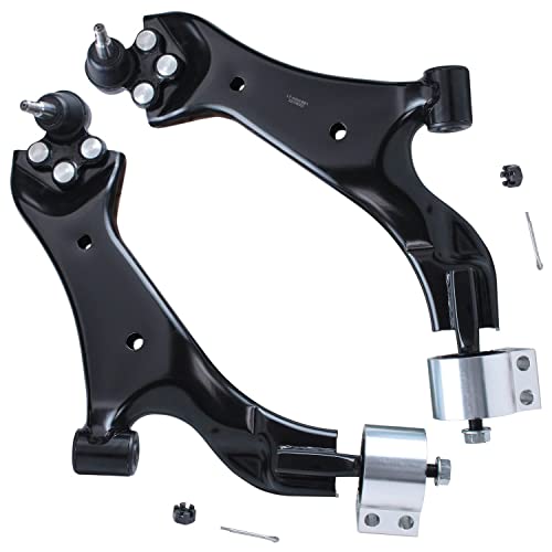Image of Detroit Axle - Front Lower Control Arms Kit for 2008 2009 Saturn Vue 2 Lower Control Arms w /Ball Joints, 4 Inner & Outer Tie Rods, 2 Sway Bar Links Replacement