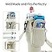GUTAROR Water Bottle Carrier Bag Compatible with Stanley 30 40oz Tumbler with Handle, Water Bottle Holder with Adjustable Shoulder Strap 2 Straw Covers for Hiking Travelling Camping (Cream)