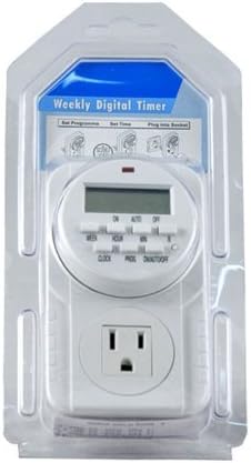Digital Timer, 24 Hour Timer, Single Outlet Electrical Timer