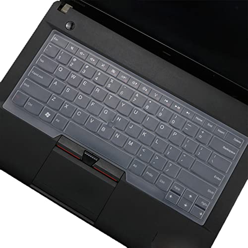 Image of Keyboard Skin Compatible for 14 inch Lenovo Thinkpad X1 Carbon 5th-8th Gen, ThinkPad X1 Yoga Gen 2 3 4 5, Thinkpad X1 Extreme 14, ThinkPad T460 T470 T480 T490 T495 T14 T14s, ThinkPad L490 L390 L460 (Clear