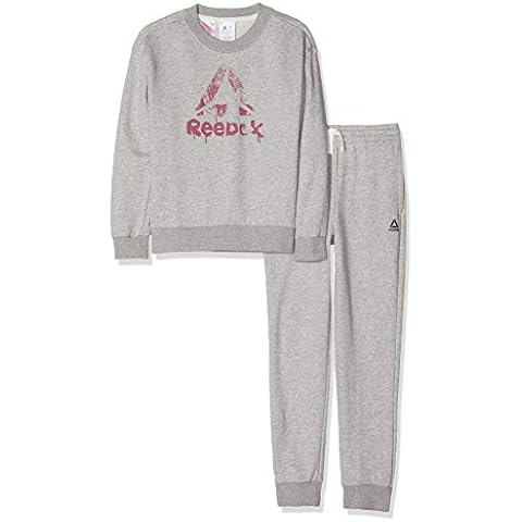 Reebok Girls Grey Tracksuit Set Cover
