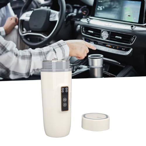 Tetera Eléctrica de Viaje 350ml Acero Inoxidable Beige miniatura 2