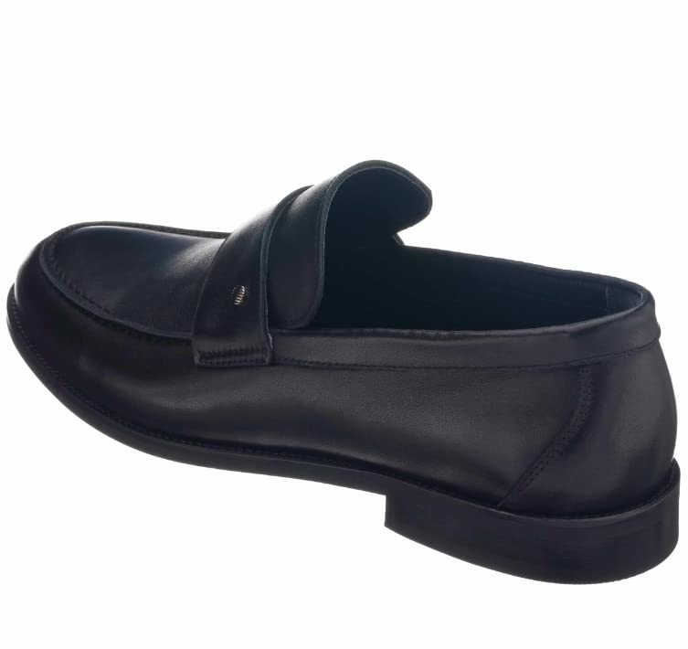 DALGALA Black Aniline Calf Leather Big Size Handmade Loafers Business Dress Slip on Loafer Shoes for Men3