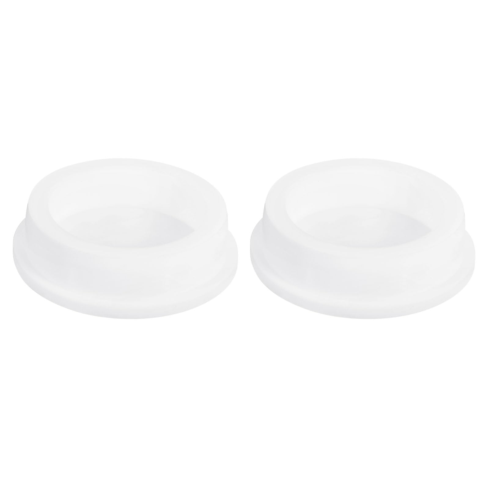 uxcell 2Pcs White Plug Holes, Waterproof Rubber Button Plug for 56mm / 2.2" Hole