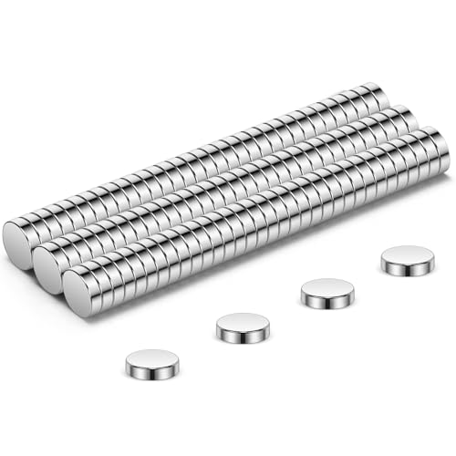 Wukong 4x1mm Piccoli Magneti al Neodimio, 100 pezzi Mini Calamita per Frigorifero, Stampante 3D, Modello e Progetti fai da te