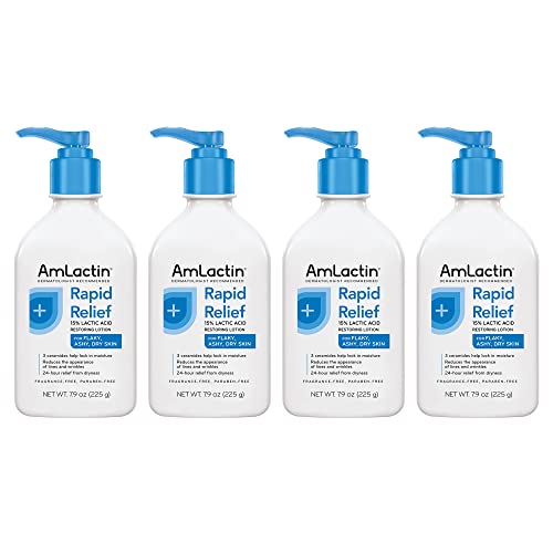 Amlactin Rapid Relief Restoring Lotion + Ceramides - 7.9 oz, Pack of 4