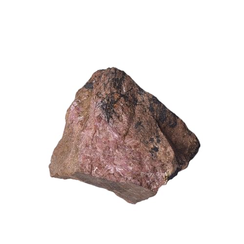 Rhodonite Raw Crystals, Large 1.25-2.0' Healing Crystals Natural Rough Stones Crystal for Tumbling, Cabbing, Fountain Rocks, Decoration, Polishing, Wire Wrapping, Wicca & Reiki