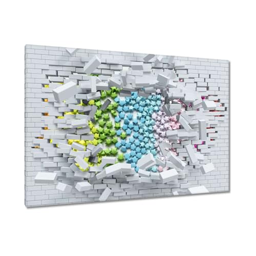 Peinture imprimée sur toile pour réveiller un mur blanc 120 x 80 cm H9456M