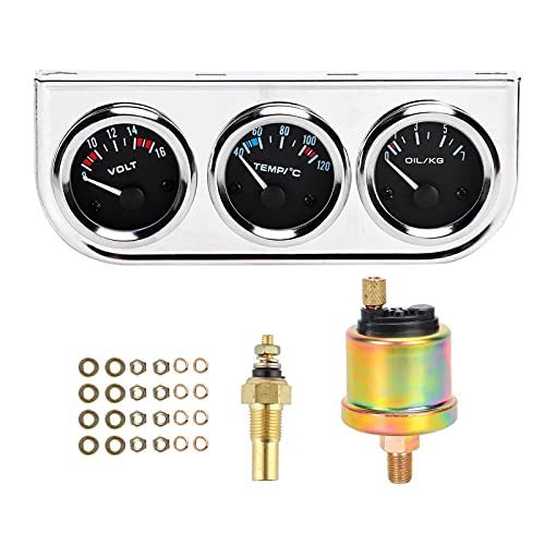 Jauge de voiture 3 en 1 SIXRUN pour sécuriser vos trajets en camping-car et road trips 12V