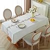 Amazon.com: Alsoo Rectangle Table Cloth, Cotton Linen Table Cloth ...