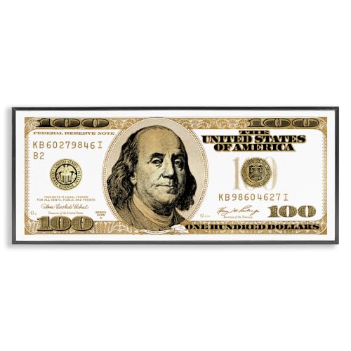 Glam Money Fashion, 10 x 24 Inch Framed Giclée Print