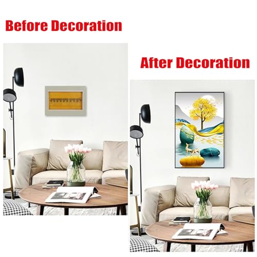 HSYFdy Electrical Panel Cover Decorative, Breaker Box Cover Decorative, Meter Box Decorative Painting, Wall Mounted Hide Fuse Box Cover Cabinet(A,30x40cm/12x16in)