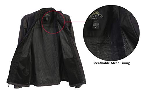 Gioberti Men's Waterproof Rain Jacket With Mesh Lining and Carrying Bag3