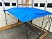 Cypress Rowe Outfitters Ocean Azure Blue Replacement Bimini Top Canvas with Storage Boot, 9' Long x 8.5' Wide, 16oz, 4 Bow, fits 97-103