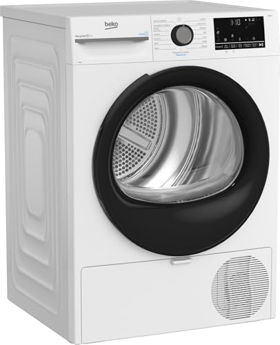 Beko BMGT491SBI_IT 9 kg, Clase C, motor inversor, pantalla digital, función de vapor SteamCure™, color blanco, ojo de buey negro - imagen 2