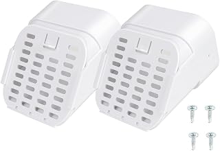 3"x4" 2 Pack Gutter Downspout Extensions Gutter Downspouts Downspout Diverter Outlet Filter and Leaf Guard for Bottom of Downspouts Extender