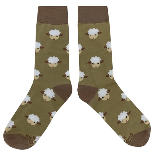 Bahaha Sheep Dress Socks Funny Novelty Crazy Fun Design Men Size 8-12 Cotton Casual Crew Colorful Funky Fancy Socks Gift for Men2