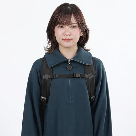 Amazon.co.jp: [マリークワント] オールブラックシンプルロゴ リュック