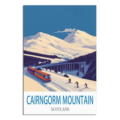 Poster Cairngorm montagne écossaise pour habiller un grand mur vide