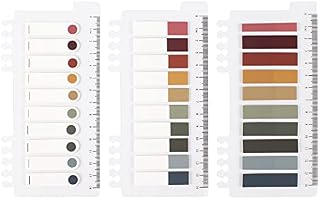 YUNA Morandi Sticky Notes Set 30 Colors Macaron Memo Stickers Writable Index Tabs - 200Pcs/Pack, 3Packs (Vintage)