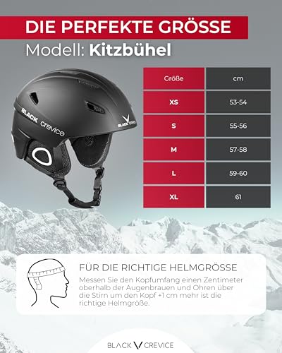 Black Crevice Skihelm Kitzbühel, BCR143764, schwarz, Gr. M