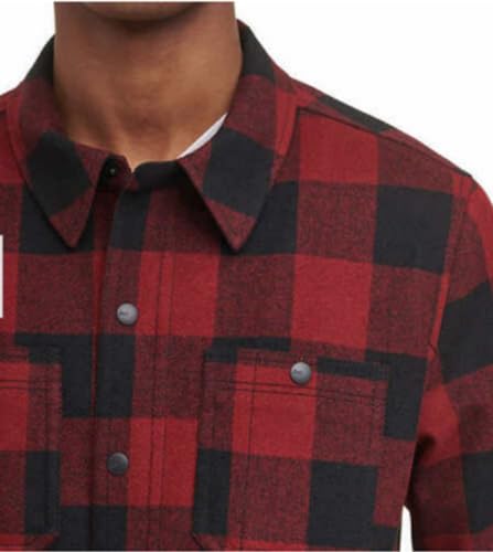 G.H. Bass & Co. Men's Wool Blended Lined Jacket (US, Alpha, Medium, Regular, Regular, Red)3