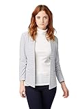 aus Baumwollgemisch TOM TAILOR DENIM Damen 1008150 Anzugjacke, Blau (White Blue and Mid B 15736), Medium