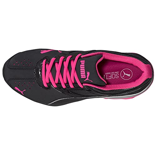 PUMA Women's Tazon 6 Sneakers, Puma Black/Puma Silver/Beetroot Purple, 10.5 M