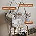 Parker Baby Diaper Caddy - Nursery Storage Bin and Car Organizer for Diapers and Baby Wipes - Oatmeal, Regular