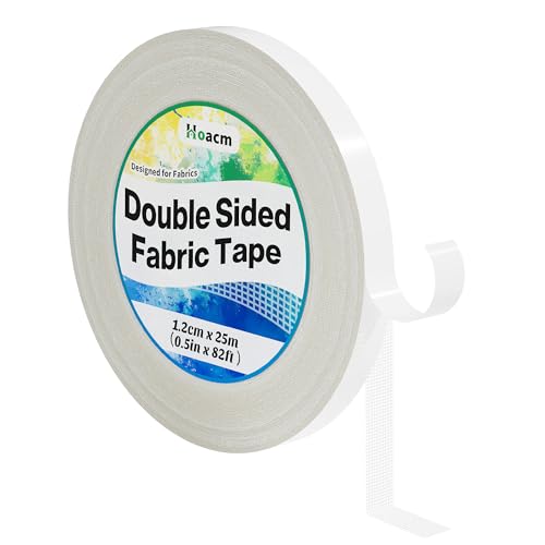 Image of Hem Tape No Sew No Iron, 1 /2In X 82FT Hemming Tape for Pants | Stitch Witchery Hemming Tape, Heavy Duty Double Sided Tape for Clothes, Pants, Curtains, Dress, Jeans, Rug, Carpet, Arts