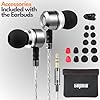 Sephia SP3060 Wired Headphones, HD Bass Driven Audio, Lightweight Aluminum Wired in Ear Earbud Headphones, S/M/L Ear Bud Tips, Earphone Case, 3.5mm Tangle-Free Cord, No Mic #1
