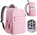 Llano Sac à dos pour appareil photo DSLR/SLR/Mirrorless – Sac de photographie imperméable avec fente d'ordinateur portable & Porte trépied