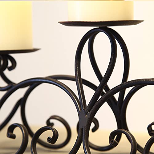 Framearmy Iron Table Tealight Candle Holder Decor (5 Pillar) #TOP6
