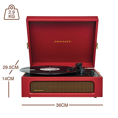 Crosley Voyager – Burgundy Red - Les Beatles, Paul McCartney, John Lennon, RIngo Starr, George Harrison Crosley Voyager - Burgundy Red – Image 8