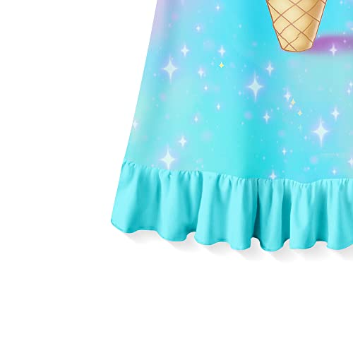 Lqsz Unicorn Girls Nightgown Short Sleeves Pajamas Princess Casual Dress For Girls 9 10T #TOP4