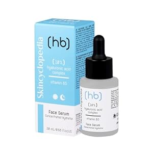 Skincyclopedia 10% hyaluronserum B5 hoge dosering, anti-aging gezichtsserum met hyaluronzuur, werkt vroegtijdige huidveroudering tegen, zeer effectieve gezichtsverzorging tegen rimpels, 30 ml