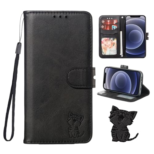 らくらくスマートフォン F-53E ケース 手帳型 ケース docomo f53e ドコモ ラクラクスマートフォン F-53E 手帳 ケース ラクラクスマホ 携帯ケース カバー スマホケース case 笑顔猫ちゃん ストラップ付き カード入れ スタンド機能