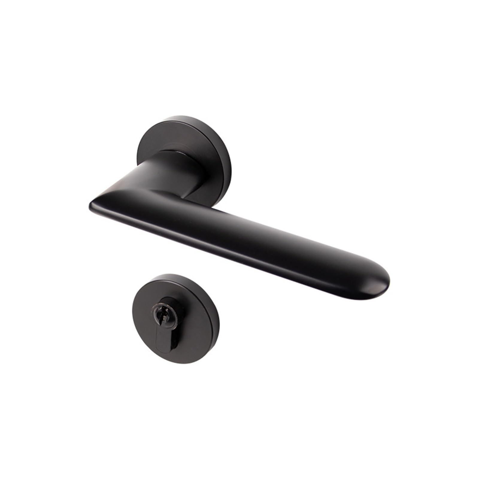 Kfvmvtdw One Color Pure Copper Lever Handle Lock Simple Silent Indoor Bedroom Wood Door