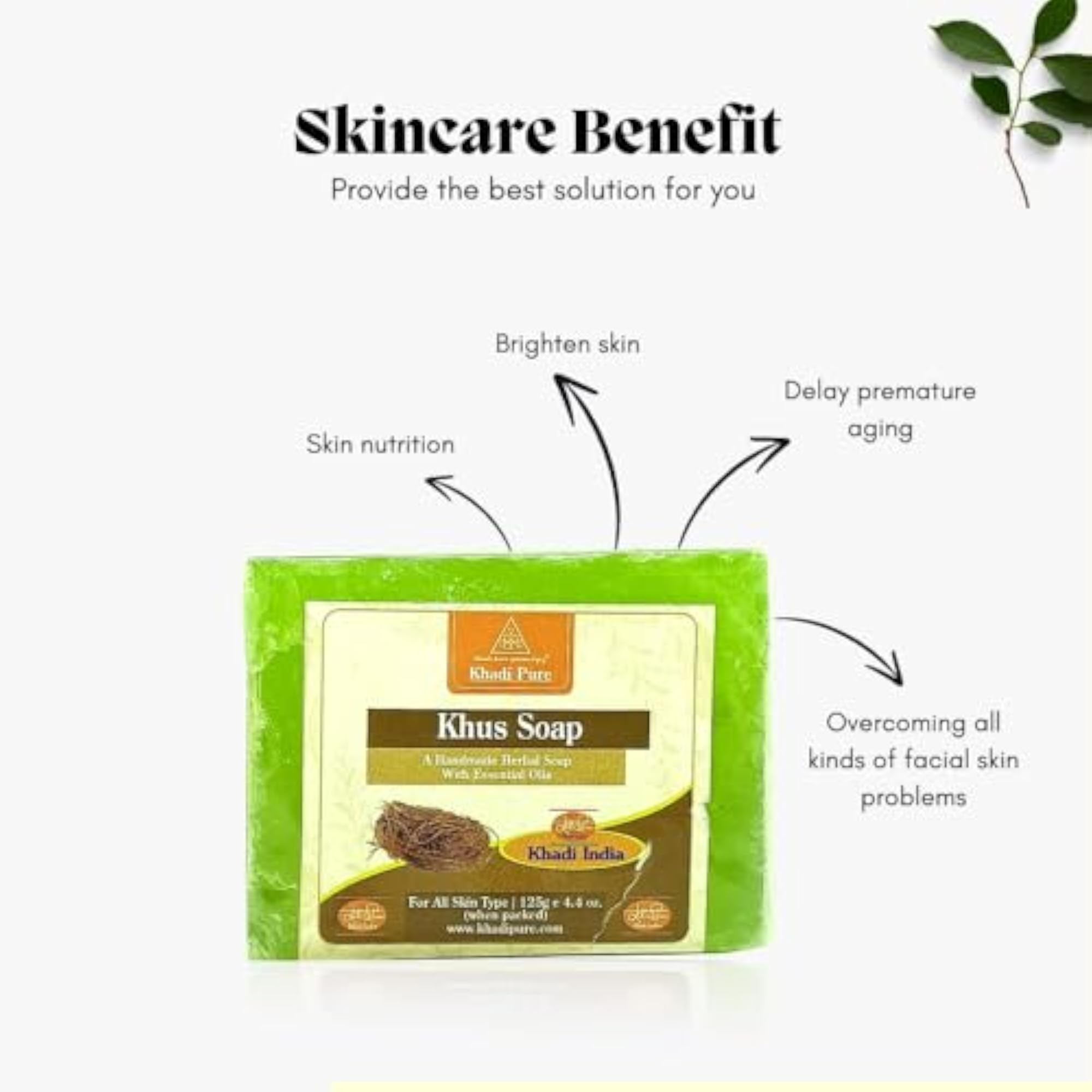 Herbal Khus Soap, Natural Skin Nourishment