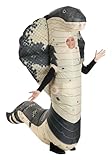 Inflatable Hooded Snake Costume for Kid's - Includes Fan, Battery Pack & Enclosed Head - Funny Animal Halloween Outfit Standard