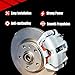 HZGEBTECH 2X Disc Brake Caliper Assembly Front Automotive Replacement Brake Kit for Mazda Navajo 4.0L 1991 1992 1993 1994, for Ford Ranger 3.0L 1991 1992 1993 1994, for Ford Ranger 2.8L 1983 1984 1985